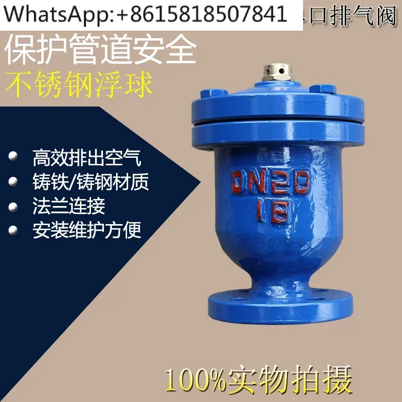 QB1 (P1) -10 Single Port Exhaust Valve, Cast Iron Flange Exhaust Valve, Automatic, Threaded Exhaust Valve