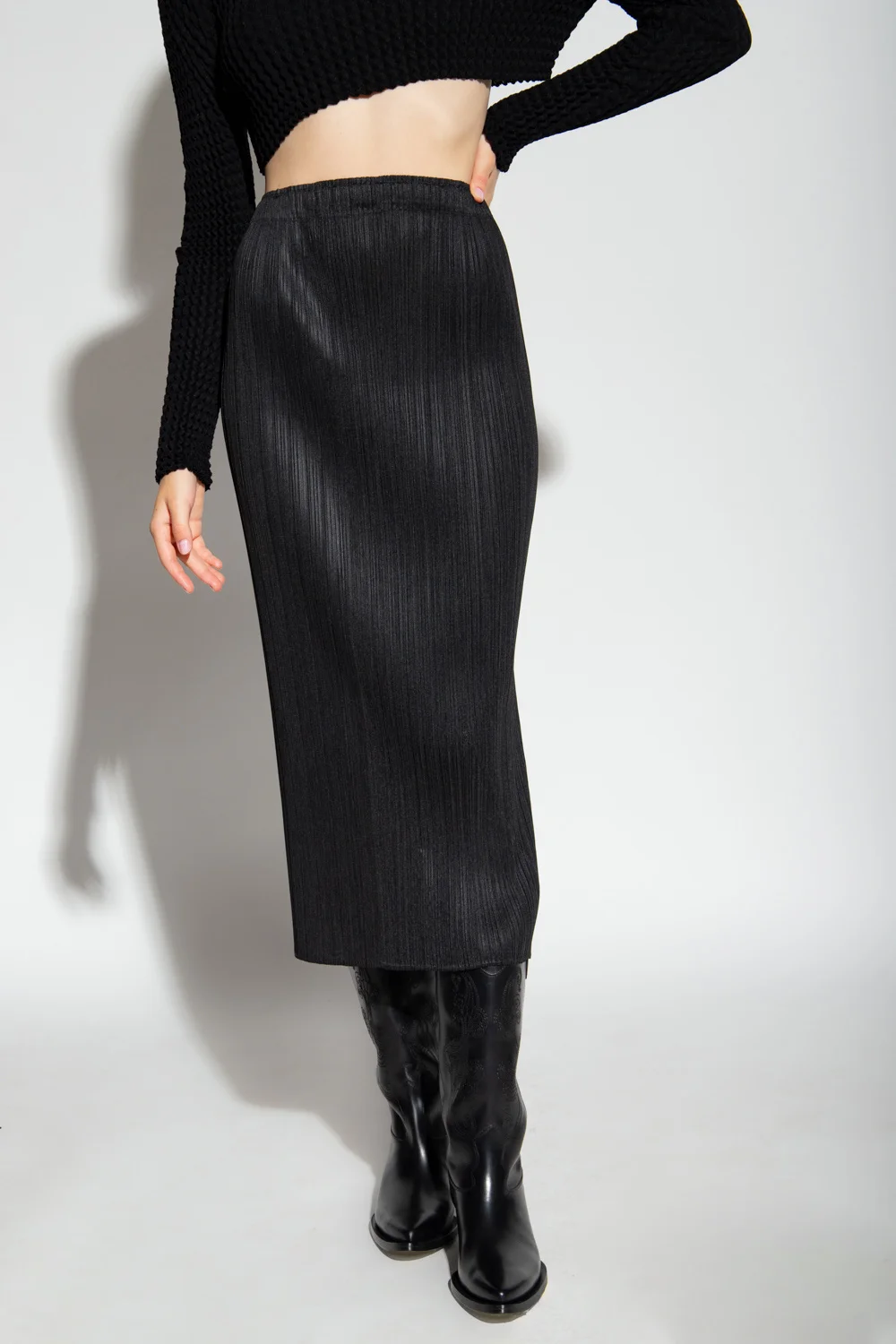 Women's Pleated Skirt Summer Fashion Commuter High Elastic Black A-line Skirt Straight Mid Length Skirt korean style
Women's Pleated Skirt Summer Fashion Commuter High Elastic Black A-line Skirt Straight Mid Length Skirt korean style
