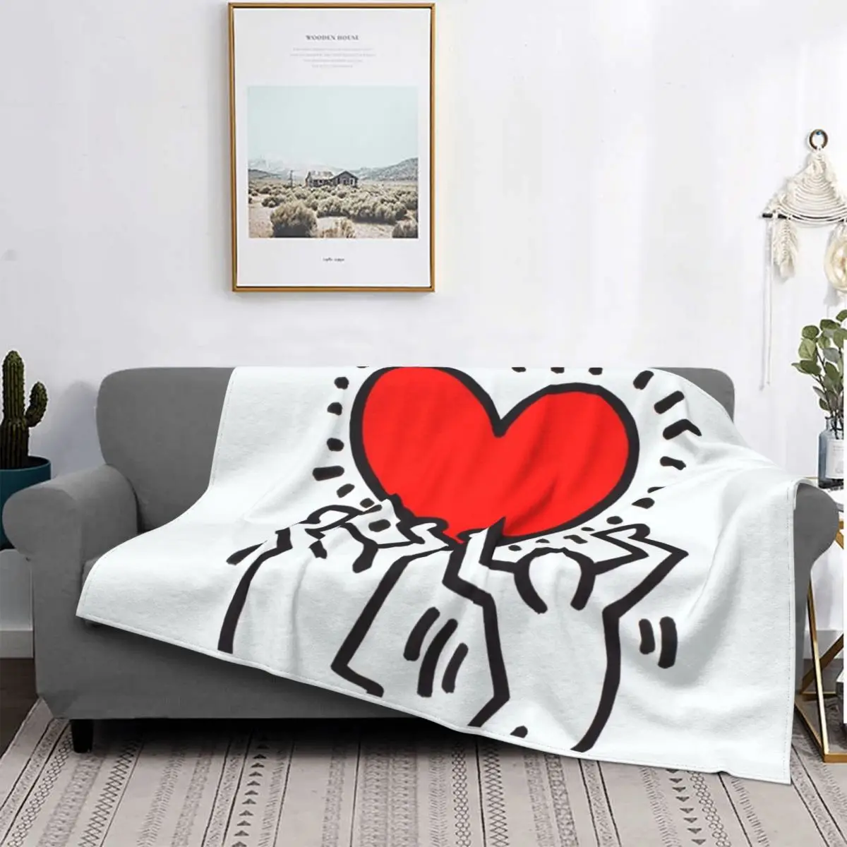 Красное фланелевое одеяло Haring с граффити, теплый флисовый мягкий плед с абстрактным геометрическим рисунком, для кровати и дивана, для улицы, весна-осень
Красное фланелевое одеяло Haring с граффити, теплый флисовый мягкий плед с абстрактным геометрическим рисунком, для кровати и дивана, для улицы, весна-осень