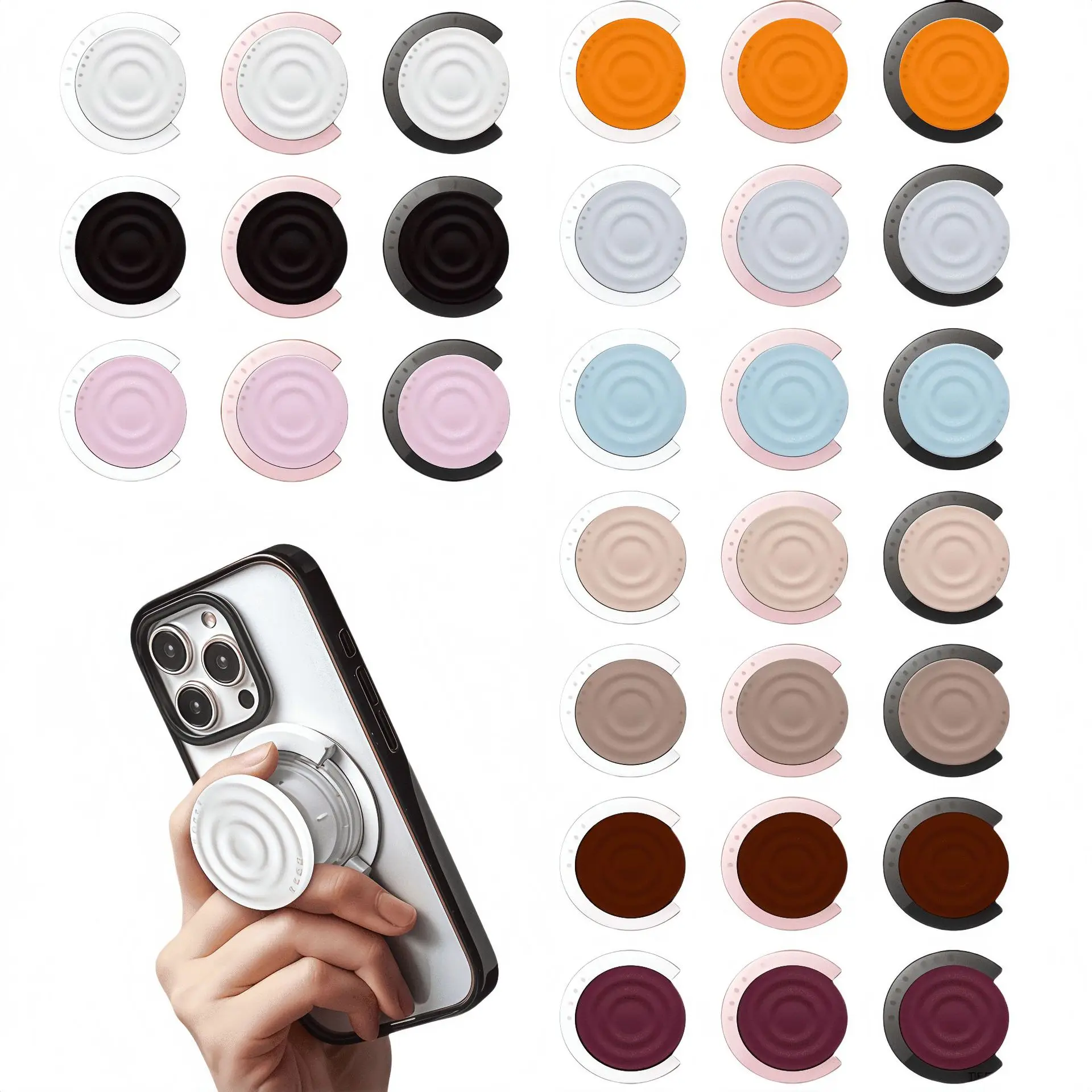 27 Colors Ripple C-shaped Magnetic Phone Holder Stand for iPhone Samsung Universal Magsfe Mobile Phone Holder Stand Accessories
27 Colors Ripple C-shaped Magnetic Phone Holder Stand for iPhone Samsung Universal Magsfe Mobile Phone Holder Stand Accessories