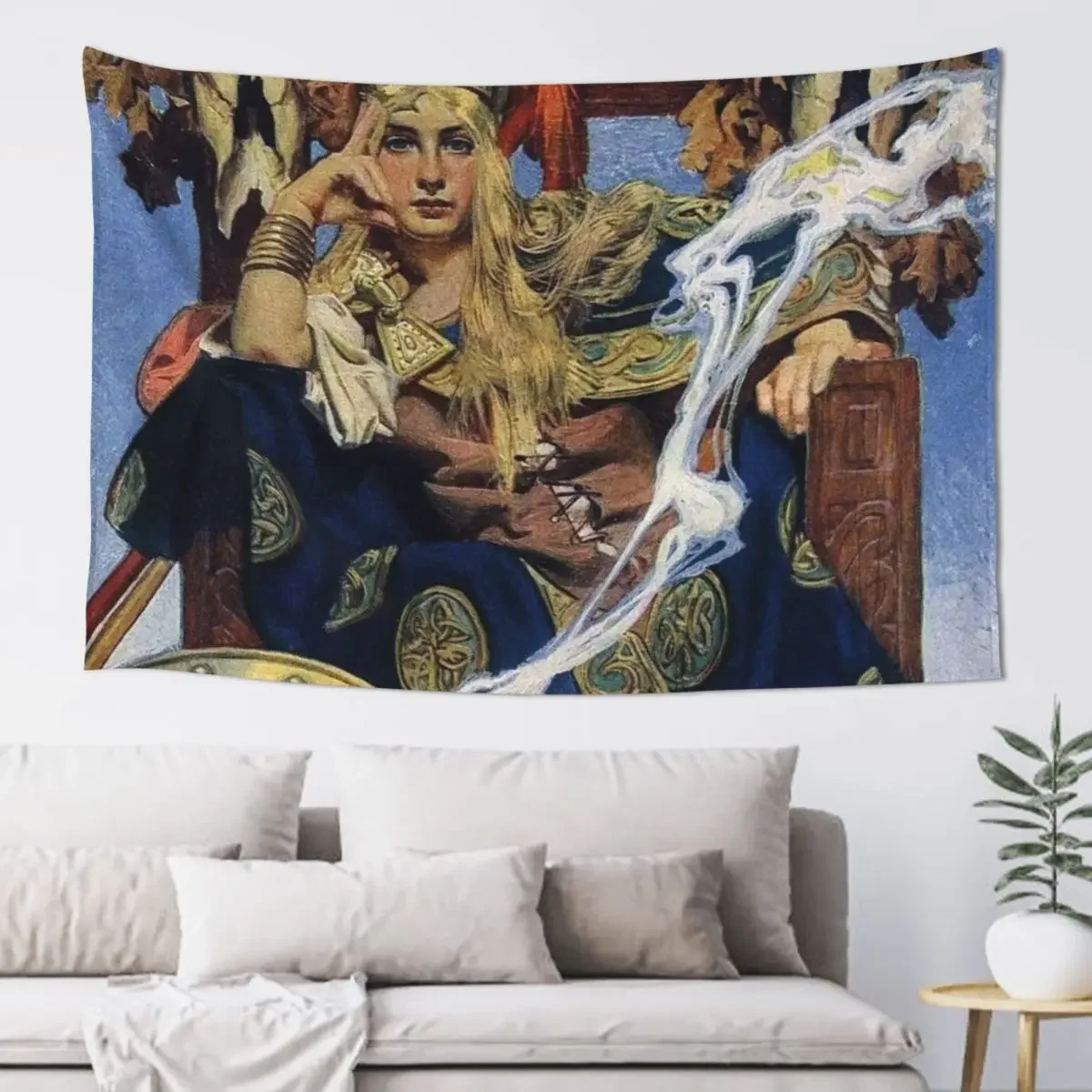 Queen Maeve - J.C. Leyendecker Tapestry Decorative Wall Wall Deco Aesthetic Room Decorations Tapestry
Queen Maeve - J.C. Leyendecker Tapestry Decorative Wall Wall Deco Aesthetic Room Decorations Tapestry