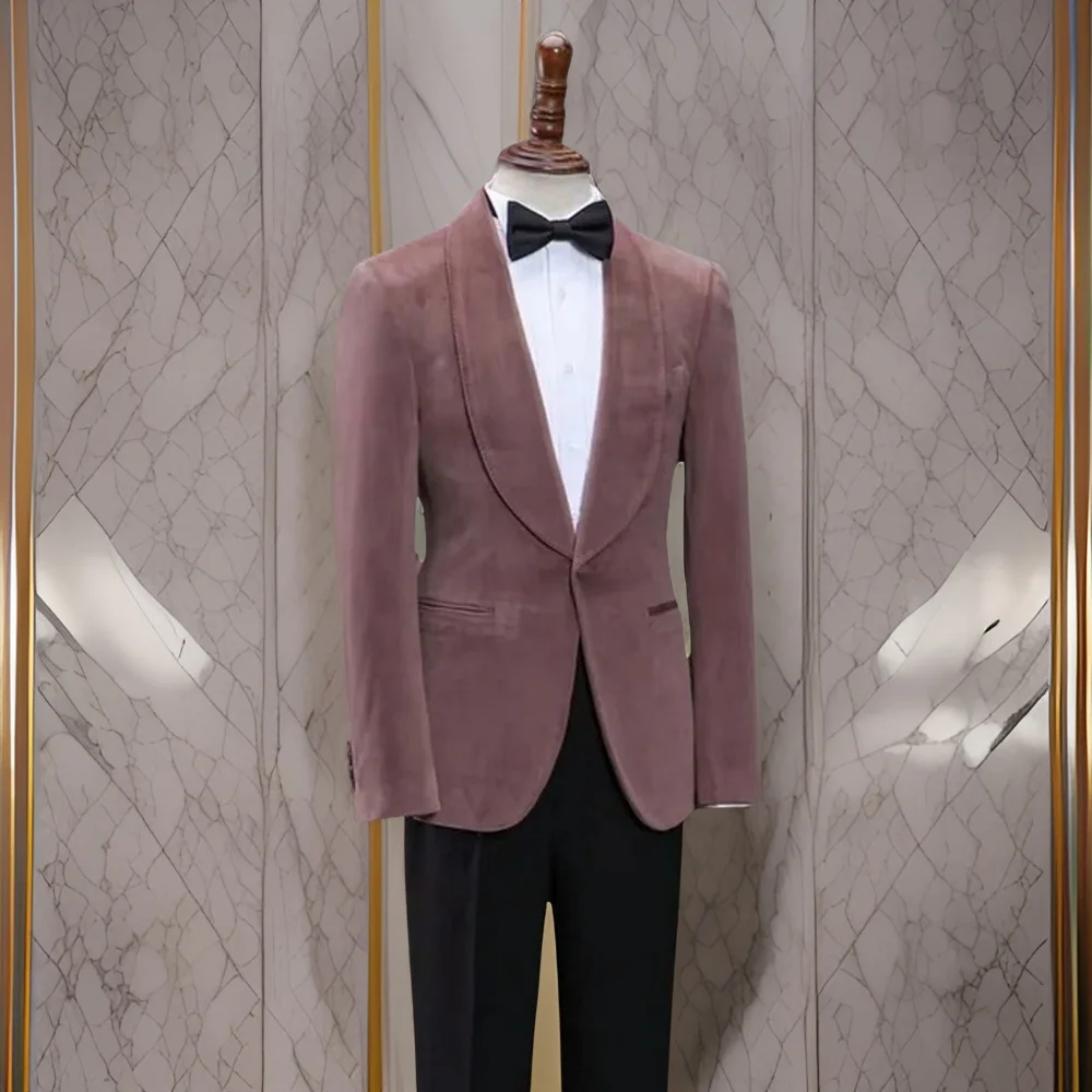 2 Pcs Velvet Men Suits for Wedding Shawl Lapel Formal Groom Tuxedo Wear Blazer Best Male Fashion ( Jacket+Pants) 2024
2 Pcs Velvet Men Suits for Wedding Shawl Lapel Formal Groom Tuxedo Wear Blazer Best Male Fashion ( Jacket+Pants) 2024
