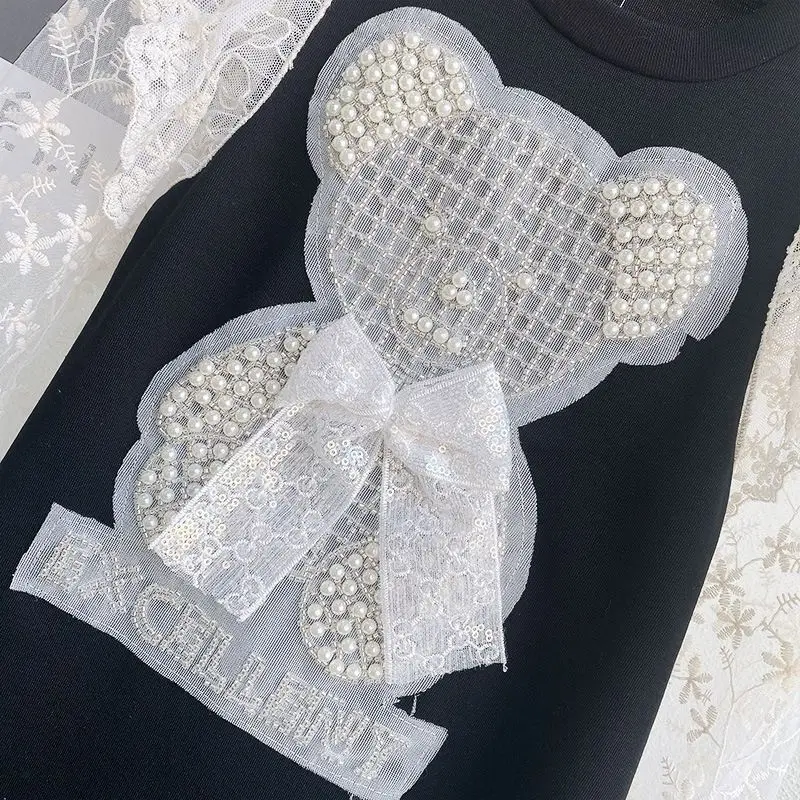 Girl Lace Glitter Teenager Dress Designer Adult Cotton Beading Bear New Clothes Dress Long Sleeves Fashion for 2-16Ys Outfit
Girl Lace Glitter Teenager Dress Designer Adult Cotton Beading Bear New Clothes Dress Long Sleeves Fashion for 2-16Ys Outfit