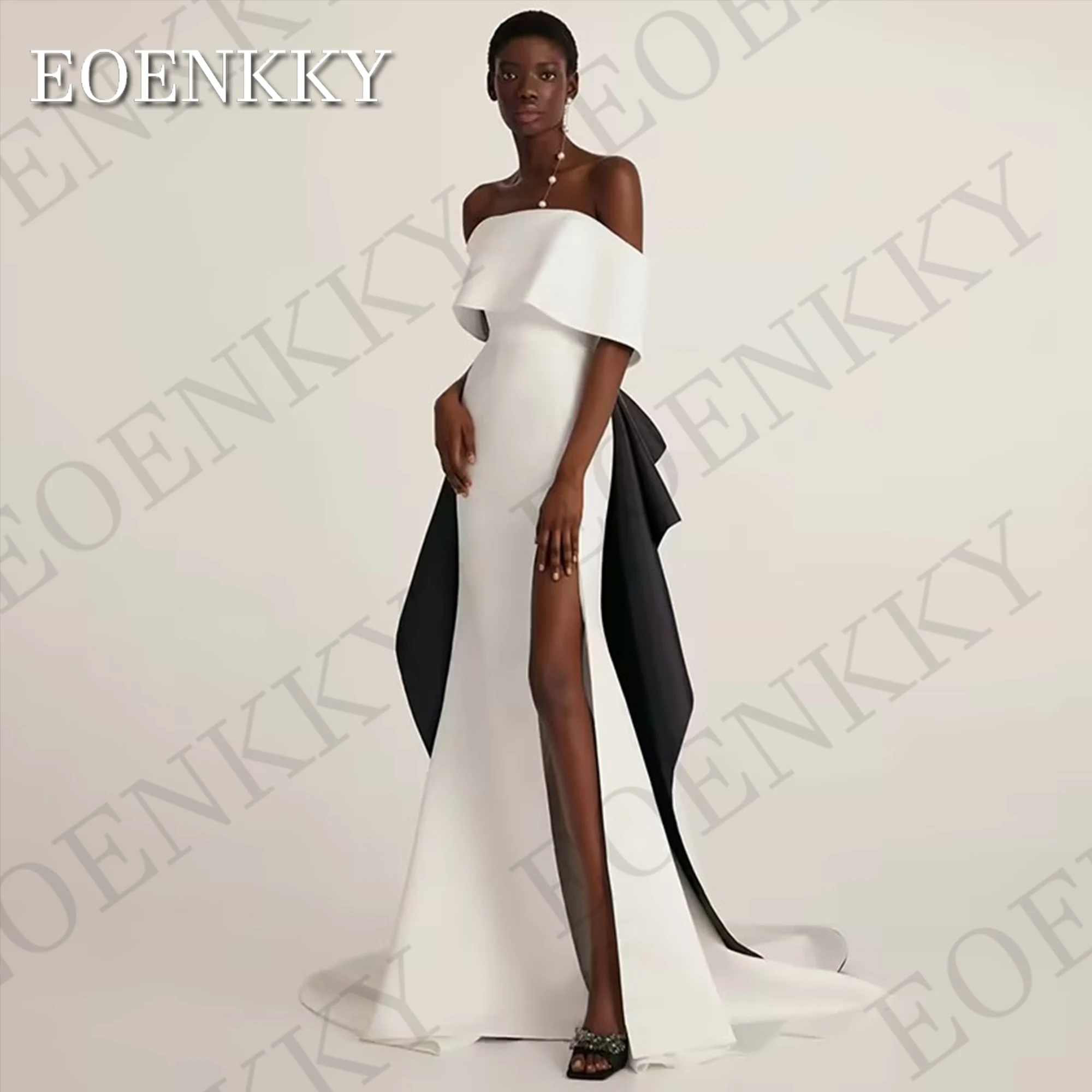 EOENKKY Black and White Formal Occasion Dresses Elegant Evening Dress Mermaid Party Saudi Arabia Off Shoulder Woman Customized
EOENKKY Black and White Formal Occasion Dresses Elegant Evening Dress Mermaid Party Saudi Arabia Off Shoulder Woman Customized