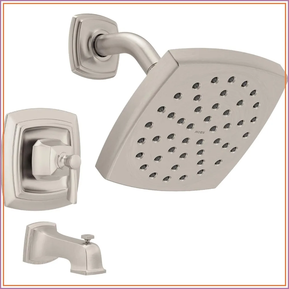 Bathroom Shower Trim Kit with Square Showerhead, Handle, Tub Spout, and Valve Included
Bathroom Shower Trim Kit with Square Showerhead, Handle, Tub Spout, and Valve Included
