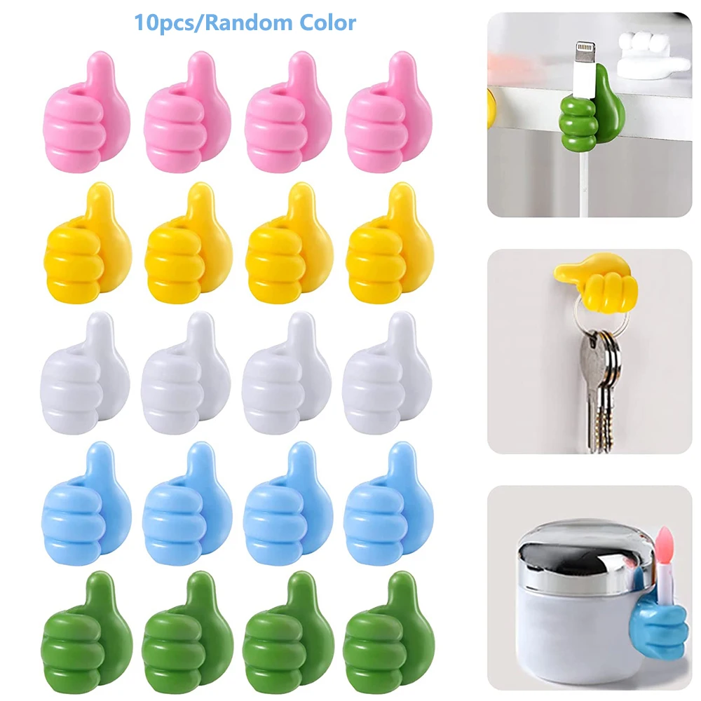 10Pcs Silicone Thumb Wall Hook Cable Clip Wire Desk Organizer Brush Storage Wall Sticker Gadgets Useful Things For Home
10Pcs Silicone Thumb Wall Hook Cable Clip Wire Desk Organizer Brush Storage Wall Sticker Gadgets Useful Things For Home