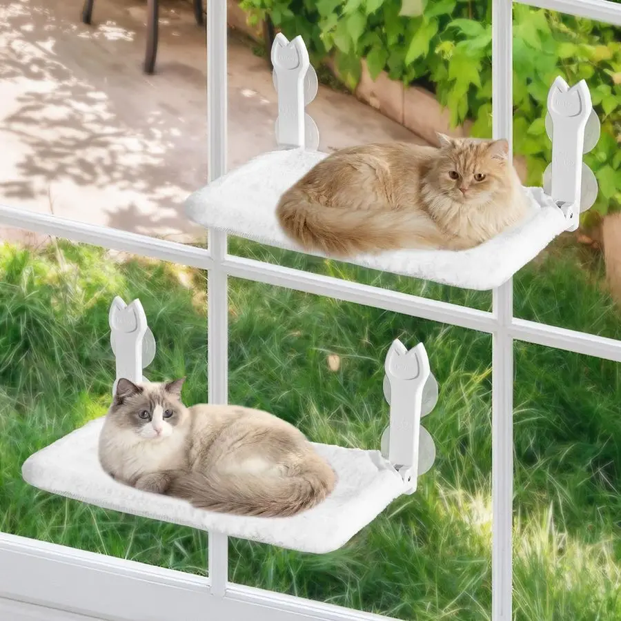 Подвесная лежанка для кошек на окно, беспроводной складной гамак для кошек на окно с 4 большими прочными присосками, двусторонний чехол для подушки, размер M
Подвесная лежанка для кошек на окно, беспроводной складной гамак для кошек на окно с 4 большими прочными присосками, двусторонний чехол для подушки, размер M