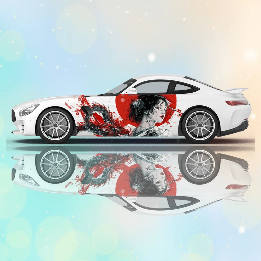 Geisha Red Circle with Dragon Car Sticker Full Body Floral Decoration Covering Scratches; Waterproof Car Sticker Car Vinyl Wraps
Geisha Red Circle with Dragon Car Sticker Full Body Floral Decoration Covering Scratches; Waterproof Car Sticker Car Vinyl Wraps