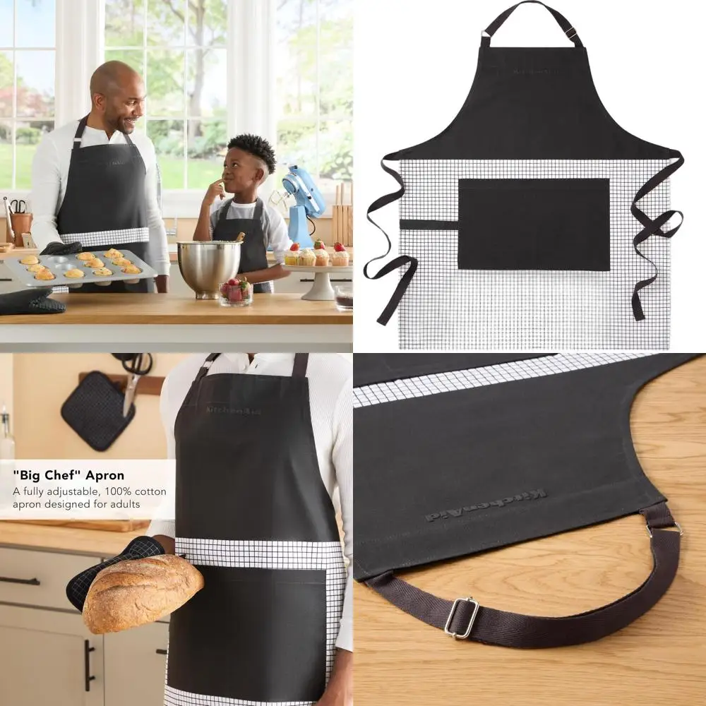 KitchenAid Big Chef Apron, Gourmet Series, Water & Stain Resistant, Adult 32x28
KitchenAid Big Chef Apron, Gourmet Series, Water & Stain Resistant, Adult 32x28