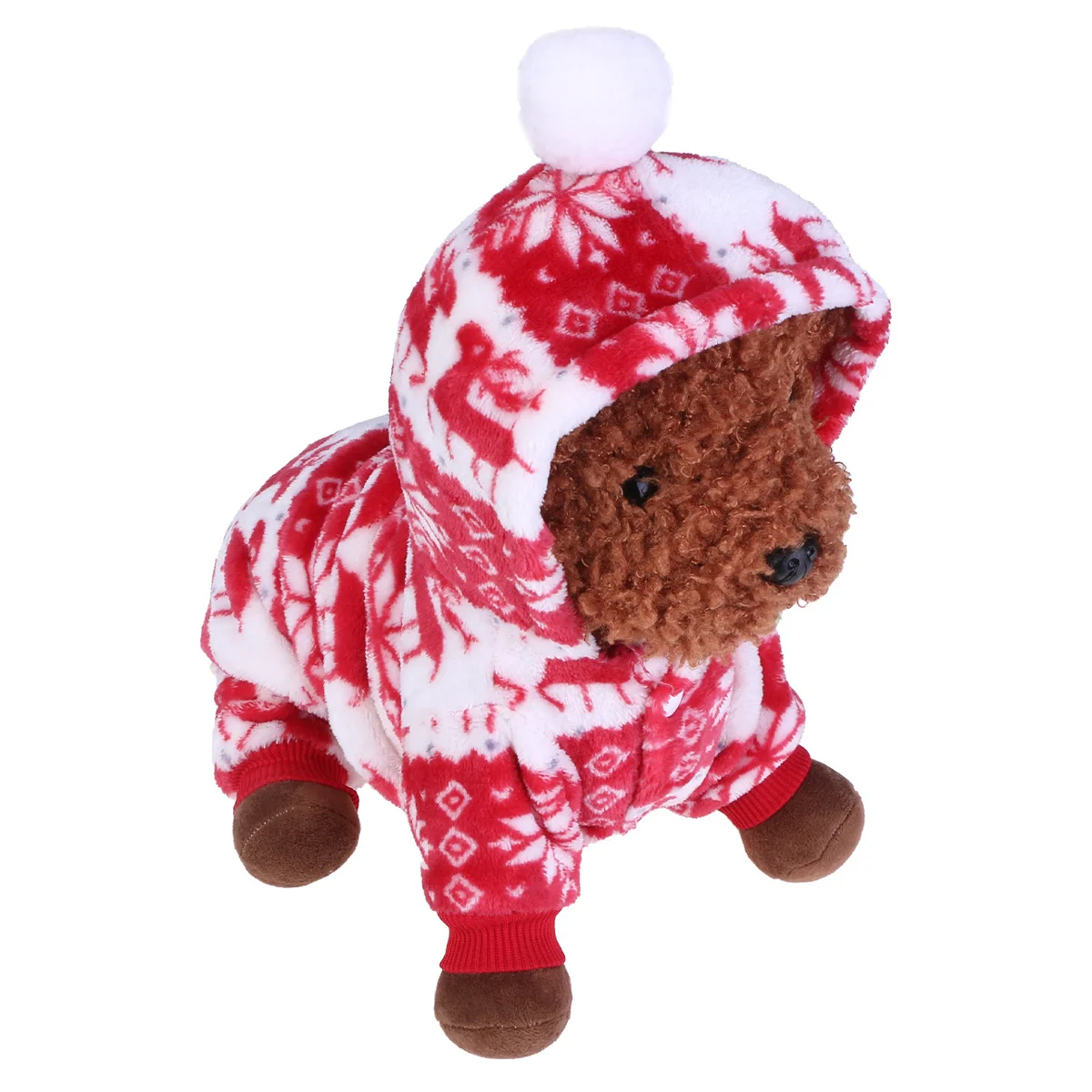Pet Christmas Jumpsuit Christmas Deer Dog Clothes Creative Flannel Party Costume Comfortable Xmas Clothes for Dog Cat Size S
Pet Christmas Jumpsuit Christmas Deer Dog Clothes Creative Flannel Party Costume Comfortable Xmas Clothes for Dog Cat Size S