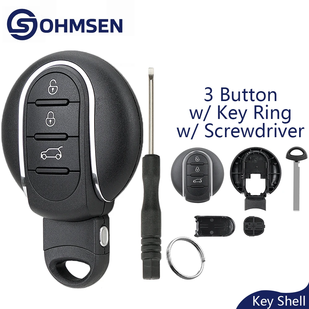 Корпус смарт-ключа OHMSEN с 3 кнопками и лезвием для BMW MINI F55 F56 Cooper Clubman Hatch
Корпус смарт-ключа OHMSEN с 3 кнопками и лезвием для BMW MINI F55 F56 Cooper Clubman Hatch