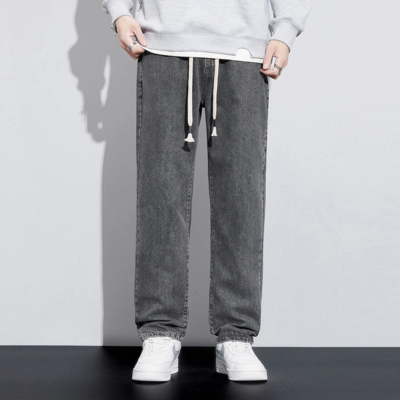 Baggy Jeans Pants Men Denim Trousers Loose Fit Straight Elastic Waist Drawstring Casual Streetwear Gray Man Wide Pants Clothing
Baggy Jeans Pants Men Denim Trousers Loose Fit Straight Elastic Waist Drawstring Casual Streetwear Gray Man Wide Pants Clothing