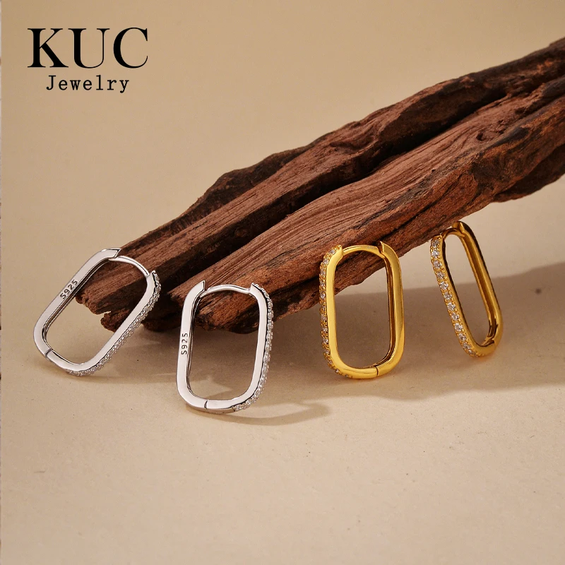 925 Sterling Silver Original Certificate Pave CZ U-Shaped Huggie Hoop Earrings For Women Fine Statement Jewelry
925 Sterling Silver Original Certificate Pave CZ U-Shaped Huggie Hoop Earrings For Women Fine Statement Jewelry