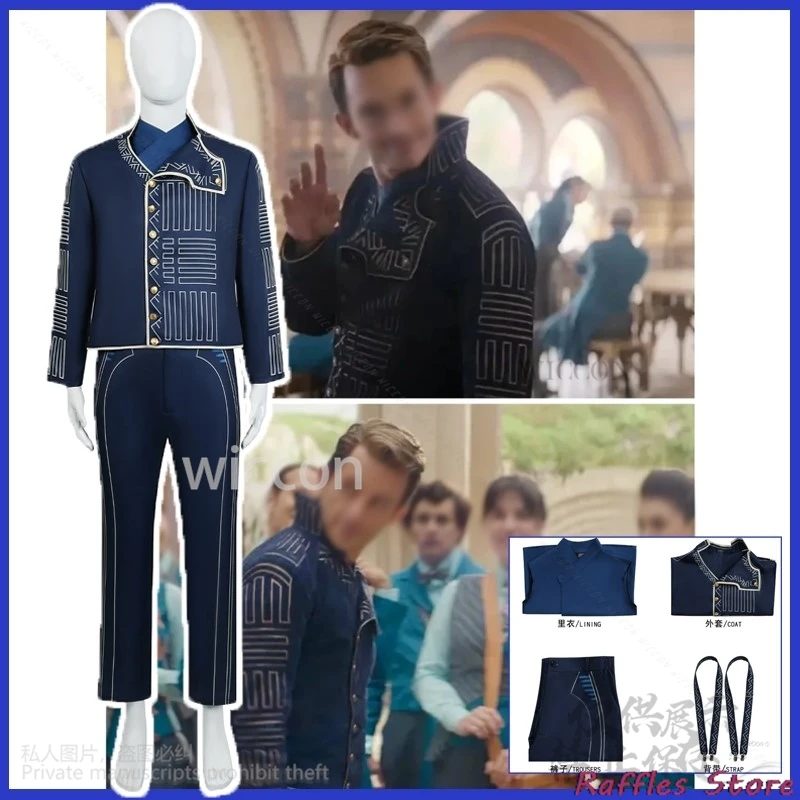 Anime Movie Wicked Cosplay Figure Prince BLUE Costume Coat Uniform Pants For Man Boys Halloween Christmas Roleplay Customized
Anime Movie Wicked Cosplay Figure Prince BLUE Costume Coat Uniform Pants For Man Boys Halloween Christmas Roleplay Customized