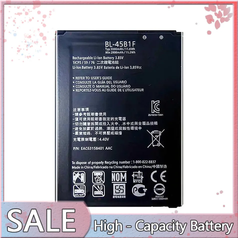 Аккумулятор мобильного телефона BL-45B1F 3000 мАч для LG V10 H968 H961N F600 F600L F600S F600K BL 45B1F
Аккумулятор мобильного телефона BL-45B1F 3000 мАч для LG V10 H968 H961N F600 F600L F600S F600K BL 45B1F