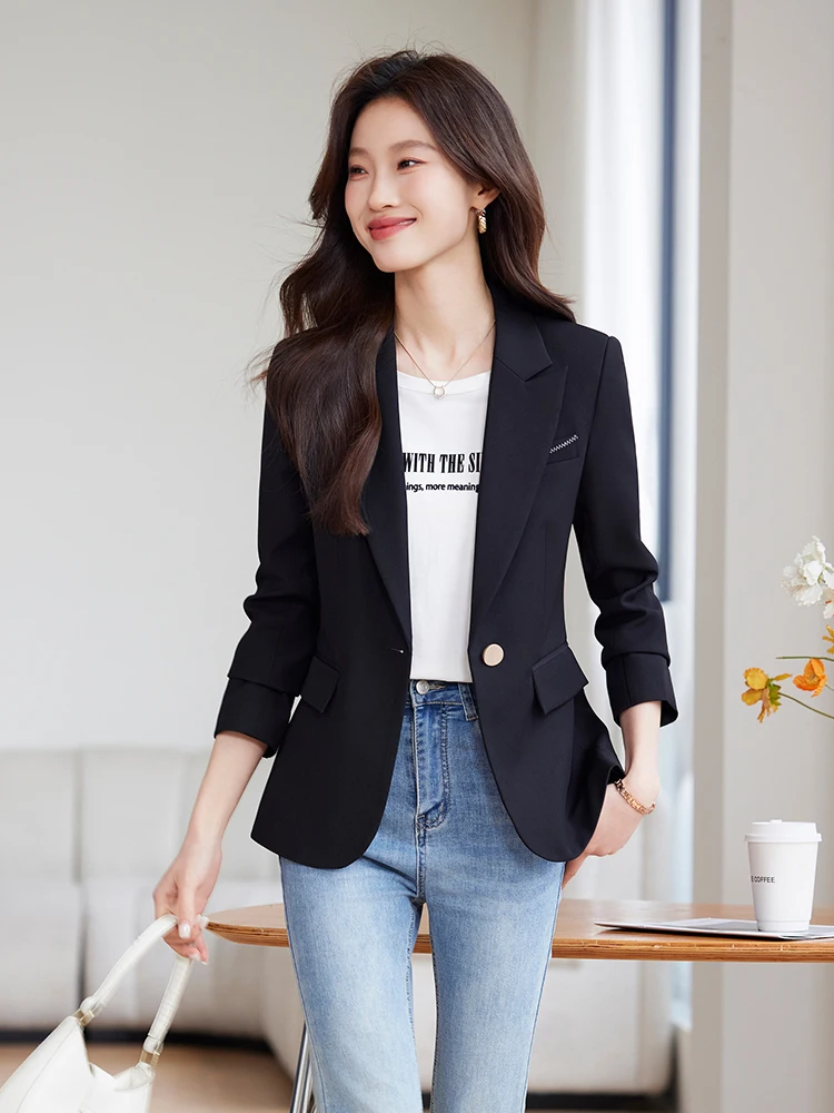 Aiyssa 2025 Spring/Summer Fashionable business women's clothing, single-piece blazer, elegant, charming, soft and comfortable
Aiyssa 2025 Spring/Summer Fashionable business women's clothing, single-piece blazer, elegant, charming, soft and comfortable