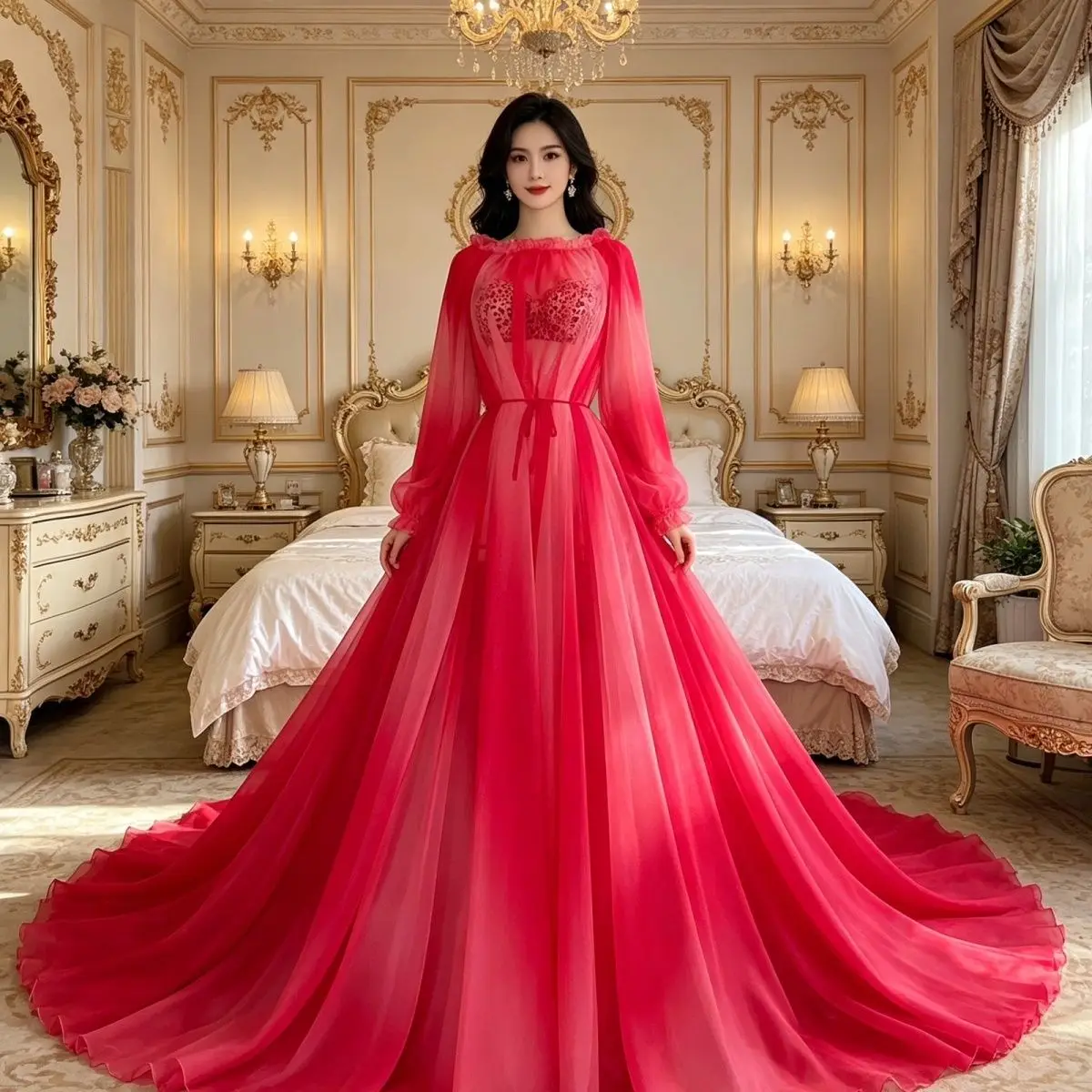 See Through Women Mesh Tulle Long Sleeve Dress Loose Maxi Dress Plus Size Sleeping Pajamas Robe
See Through Women Mesh Tulle Long Sleeve Dress Loose Maxi Dress Plus Size Sleeping Pajamas Robe