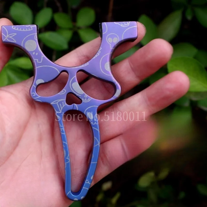 Professional Shooting Titanium Alloy Slingshot High-quality Sling Shot Flat Rubber Band Outdoor Hunting Catapult
Professional Shooting Titanium Alloy Slingshot High-quality Sling Shot Flat Rubber Band Outdoor Hunting Catapult