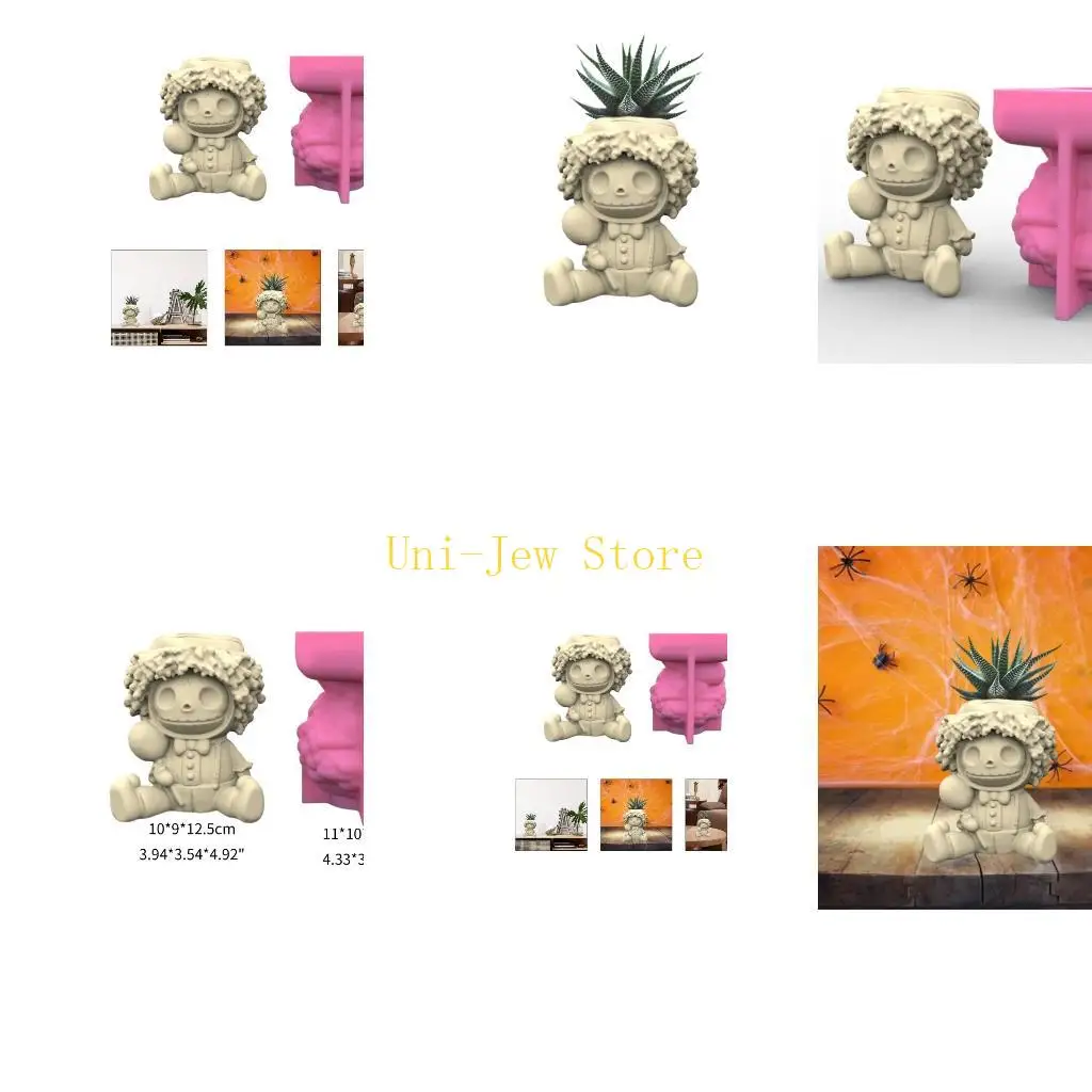 40GB Halloween Skull Man Gypsum Silicone Molds for Making Plant Flower Pot
40GB Halloween Skull Man Gypsum Silicone Molds for Making Plant Flower Pot