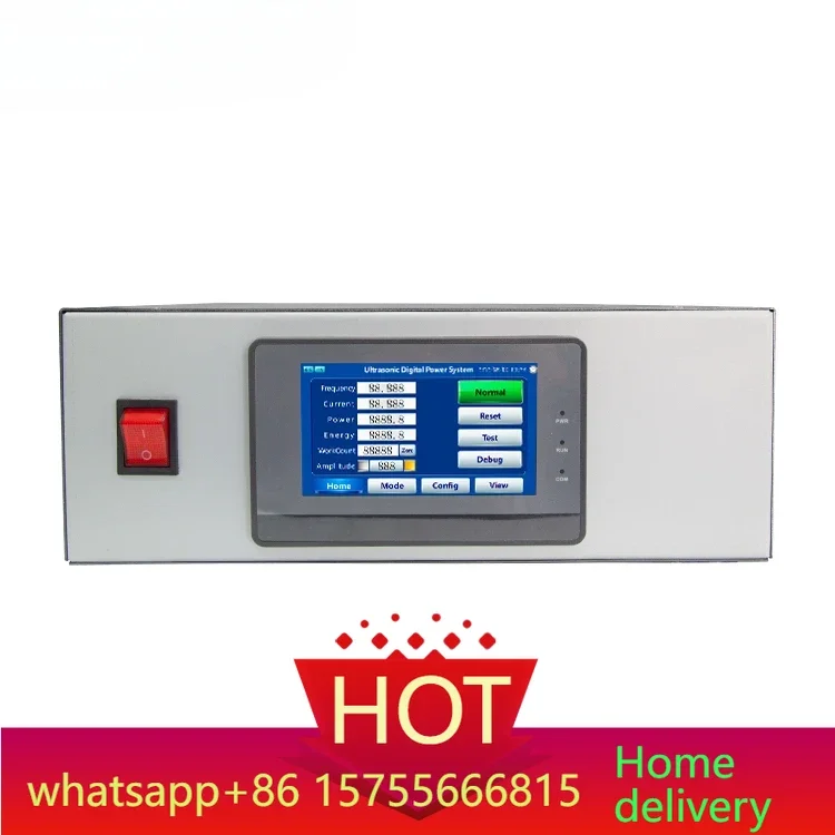 15K 4200W Digital Ultrasonic Generator with Transducer and Horn for Automatic Protective Mask Machine