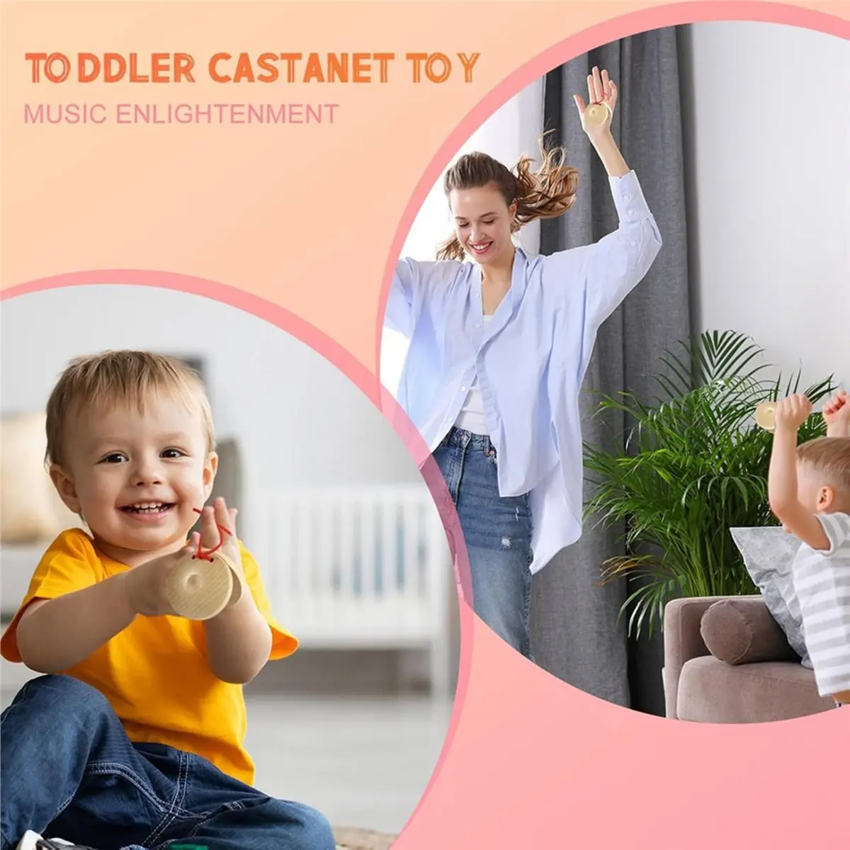 ABPF 24 Pcs Castanets Wooden Musical Instrument Finger Castanets Baby Castanet Hand Finger Castanets Classroom DIY Wooden
ABPF 24 Pcs Castanets Wooden Musical Instrument Finger Castanets Baby Castanet Hand Finger Castanets Classroom DIY Wooden
