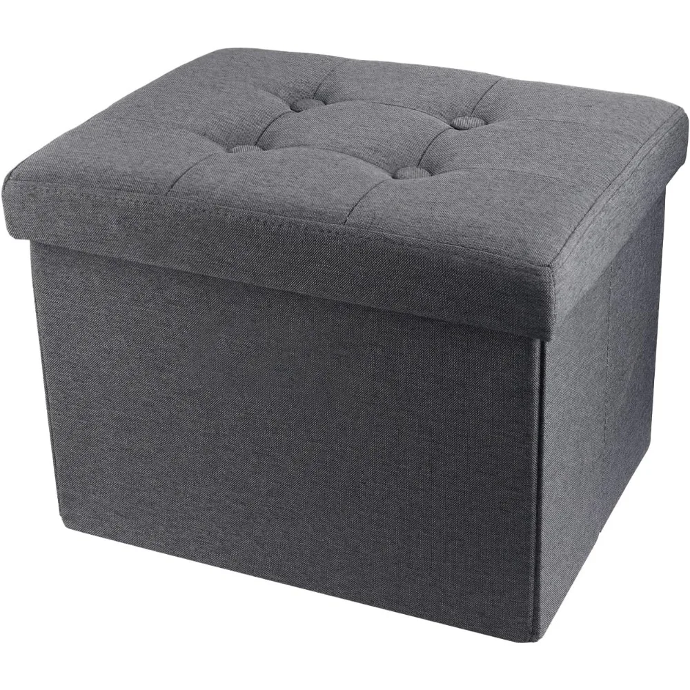 Foldable Storage Ottoman Small Footrest Bench for Living Room 17x13x13 Grey
Foldable Storage Ottoman Small Footrest Bench for Living Room 17x13x13 Grey