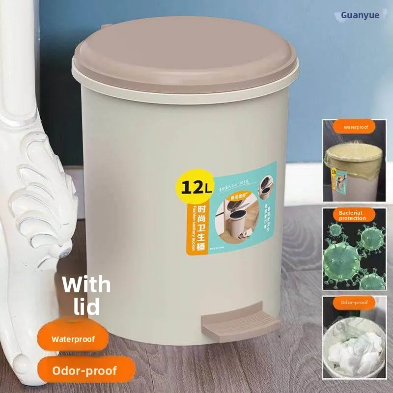 Large Capacity Pedal Operated round Shape Household Trash Can for Kitchen Bathroom Bedroom Office with Lid Waste Bin Garbage Can
Large Capacity Pedal Operated round Shape Household Trash Can for Kitchen Bathroom Bedroom Office with Lid Waste Bin Garbage Can