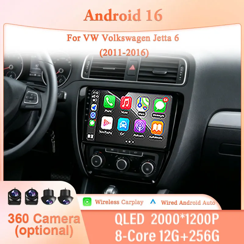 Audio Kit Car Stereo IPS HD Touch Screen Wireless CarPlay 10" Android 16 for VW Volkswagen Jetta 6 2011-2016 GPS Navi BT 4G DSP
Audio Kit Car Stereo IPS HD Touch Screen Wireless CarPlay 10" Android 16 for VW Volkswagen Jetta 6 2011-2016 GPS Navi BT 4G DSP