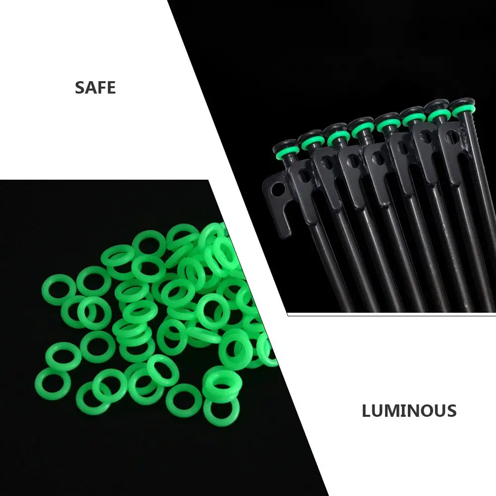 50 Pcs Camping Tent Peg Rings Fluorescent O Shape Bands Green Color Night Fishing Safety Reminder Outdoor Travel Accessories
50 Pcs Camping Tent Peg Rings Fluorescent O Shape Bands Green Color Night Fishing Safety Reminder Outdoor Travel Accessories