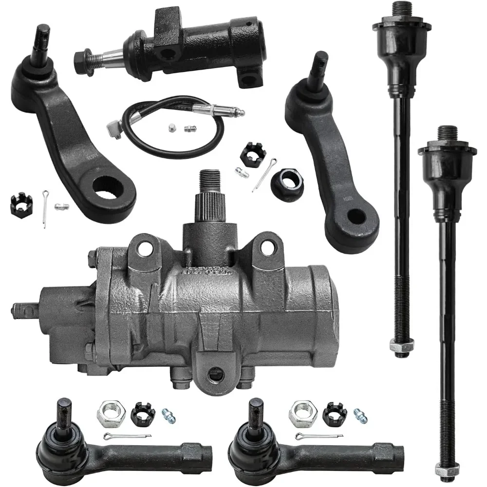 8pcFront Gearbox Kit for Chevy GMC Silverado Sierra Suburban Avalanche 1500 Escalade, Power Steering Gearbox,Idler Arm w/Bracket
8pcFront Gearbox Kit for Chevy GMC Silverado Sierra Suburban Avalanche 1500 Escalade, Power Steering Gearbox,Idler Arm w/Bracket