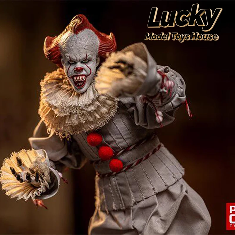 POT-0005 1/12 Red Hair Clown White Suit Cloth Action Figure Collection Horror Blood Version Arm Ornament 6" Full Set Soldier
POT-0005 1/12 Red Hair Clown White Suit Cloth Action Figure Collection Horror Blood Version Arm Ornament 6" Full Set Soldier