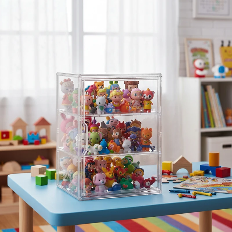 3 Layers Storage Box Transparent Acrylic Display Boxes Doll Organizer Desktop Dustproof Cabinet Home Storage
3 Layers Storage Box Transparent Acrylic Display Boxes Doll Organizer Desktop Dustproof Cabinet Home Storage