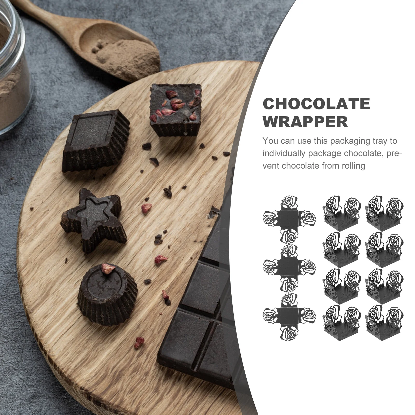 50 Pcs Chocolate Tray Hollow Design Candy Cups Paper Liners Truffle Decorative Wrapper Storage Lightweight Compact Creative
50 Pcs Chocolate Tray Hollow Design Candy Cups Paper Liners Truffle Decorative Wrapper Storage Lightweight Compact Creative