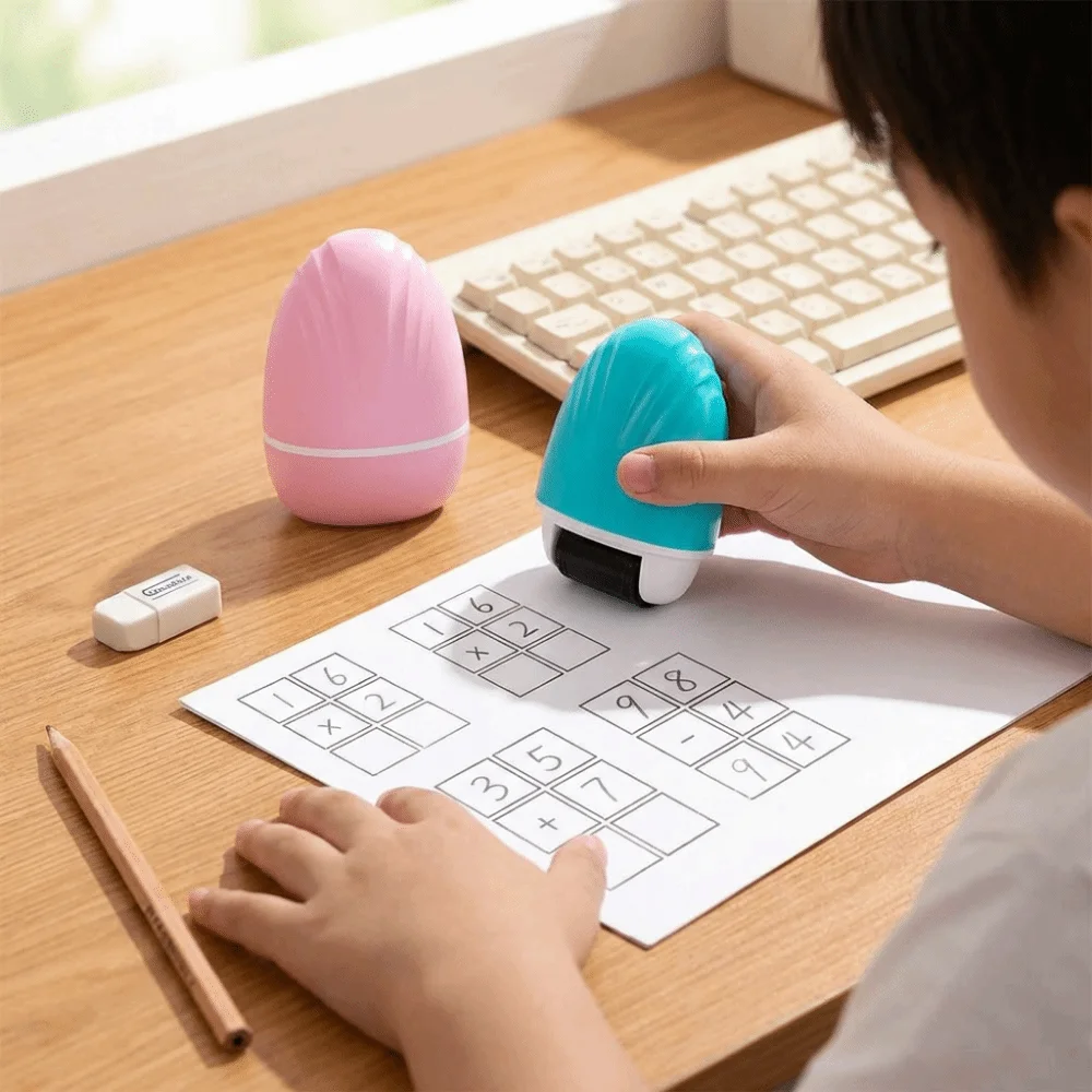 Double Line Grid Teaching Seal Equal Equation Number Roller Math Correction Tool Reusable English Case Grid Roller Seal
Double Line Grid Teaching Seal Equal Equation Number Roller Math Correction Tool Reusable English Case Grid Roller Seal