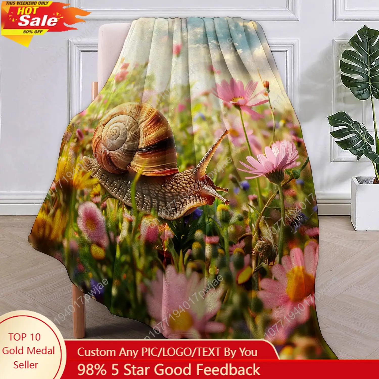 Snail in Flower Field Blanket Gifts for Women Snail Flannel Blanket Soft Warm Lightweight Throw Blankets Bedding Custom blankets
Snail in Flower Field Blanket Gifts for Women Snail Flannel Blanket Soft Warm Lightweight Throw Blankets Bedding Custom blankets