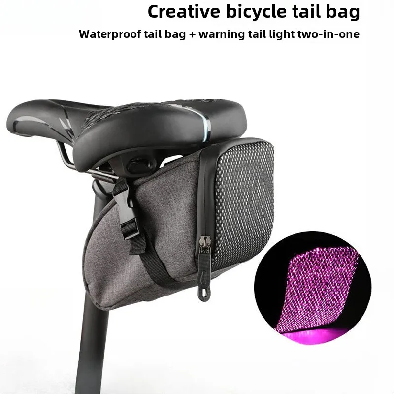 Outdoor Cycling Mountain Road Cycling Saddle Tail Bag Toolkit Warning with Tail Light Bike Bag
Outdoor Cycling Mountain Road Cycling Saddle Tail Bag Toolkit Warning with Tail Light Bike Bag