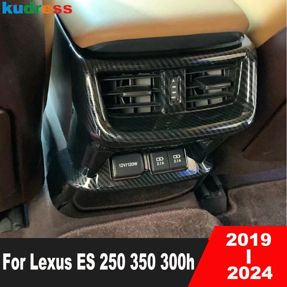 For Lexus ES 250 350 300h 2019-2022 2023 2024 Carbon Fiber Car Armrest Box Rear Air Condition Vent Outlet Cover Trim Accessories
For Lexus ES 250 350 300h 2019-2022 2023 2024 Carbon Fiber Car Armrest Box Rear Air Condition Vent Outlet Cover Trim Accessories