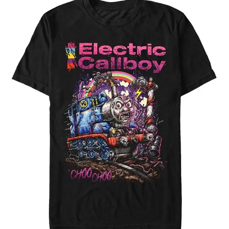 Vtg Electric Callboy Choo Хлопковая черная футболка всех размеров Bl083
Vtg Electric Callboy Choo Хлопковая черная футболка всех размеров Bl083