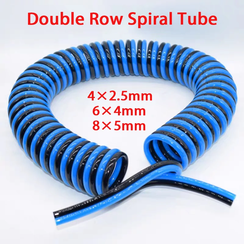 Высокоэластичная износостойкая полиуретановая двухрядная телескопическая пружинная трубка для воздушного компрессора высокого давления 4/6/8 мм
Высокоэластичная износостойкая полиуретановая двухрядная телескопическая пружинная трубка для воздушного компрессора высокого давления 4/6/8 мм