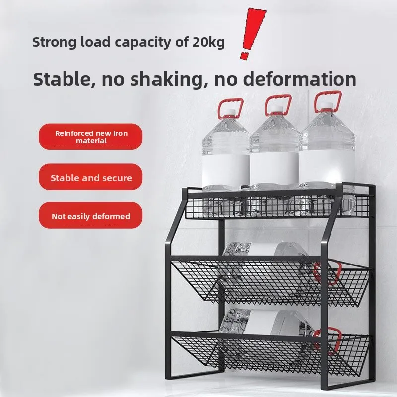 Multi-Purpose Kitchen Storage Rack Spice Holder No Installation Required Iron Material Three Layers of Organization for Kitchen
Multi-Purpose Kitchen Storage Rack Spice Holder No Installation Required Iron Material Three Layers of Organization for Kitchen