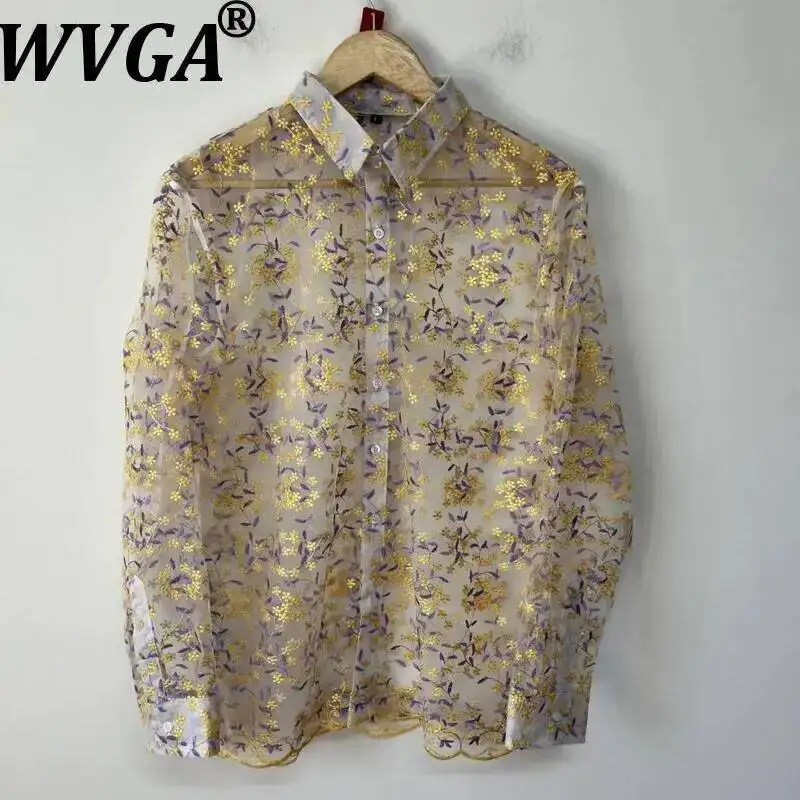 WVGA Men's New Summer Heavy Embroidery Sheer Mesh Design Personalized Versatile Long Sleeve Shirts Niche Chic Casual Tops W22905
WVGA Men's New Summer Heavy Embroidery Sheer Mesh Design Personalized Versatile Long Sleeve Shirts Niche Chic Casual Tops W22905