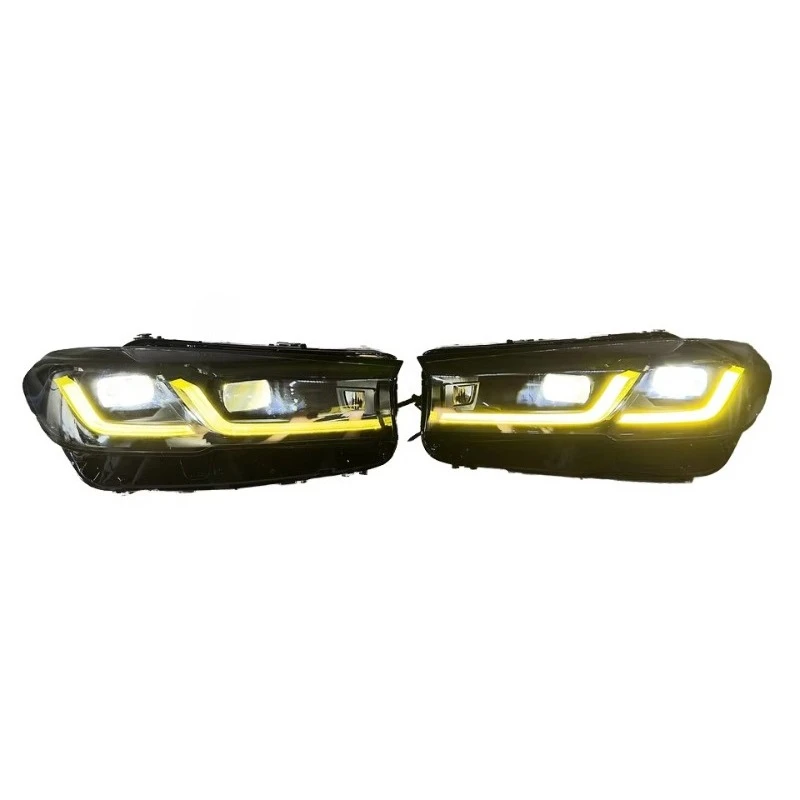 Suitable for 5 Series G30 LCI Black Shadow Color and Yellow White Switching DRL LED Headlights
Suitable for 5 Series G30 LCI Black Shadow Color and Yellow White Switching DRL LED Headlights