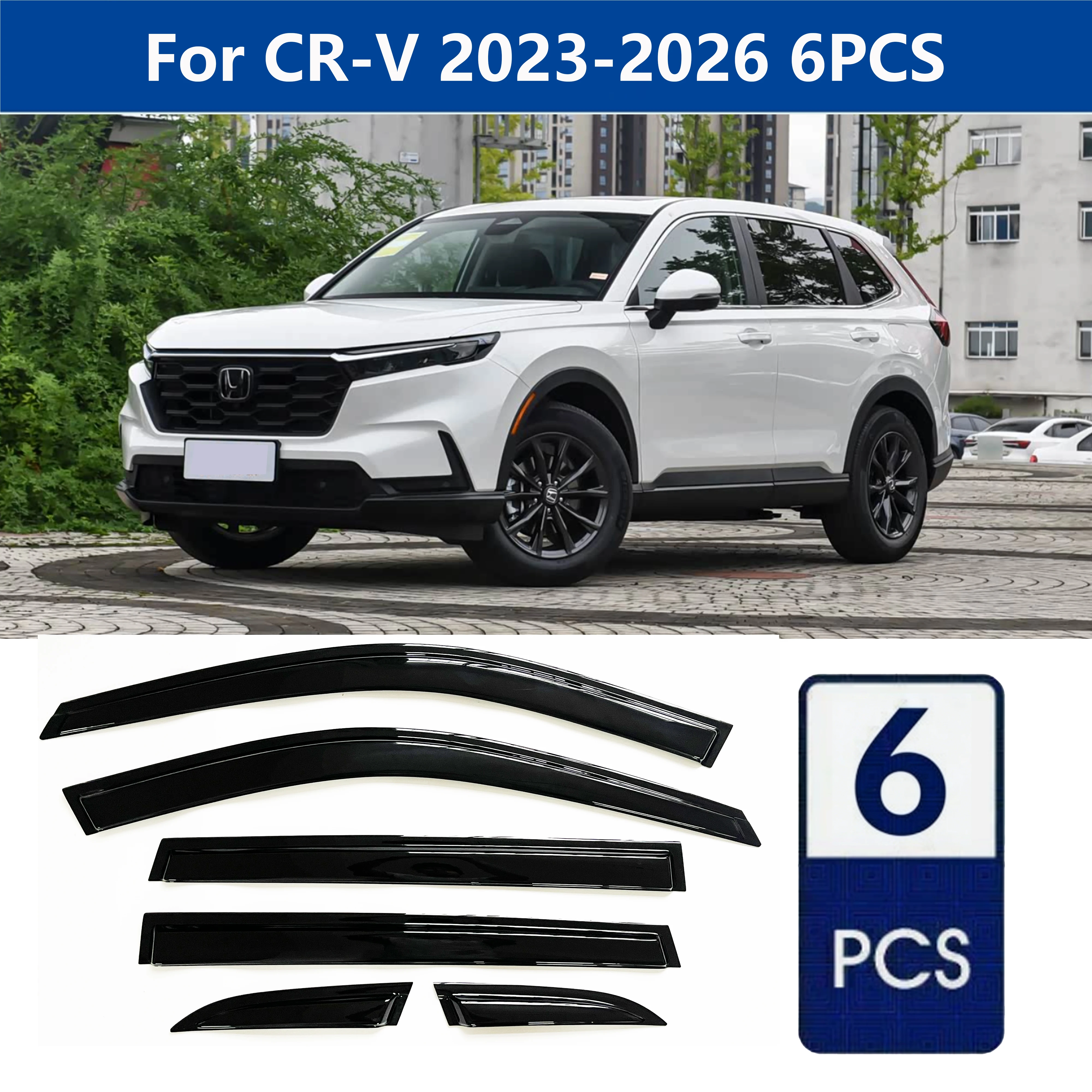AIBAP High-Quality 6pcs 1.8mm Car Windows Visor For CRV CR-V 2023-2026 window visors rain guards rain guard Sun Rain Visors
AIBAP High-Quality 6pcs 1.8mm Car Windows Visor For CRV CR-V 2023-2026 window visors rain guards rain guard Sun Rain Visors