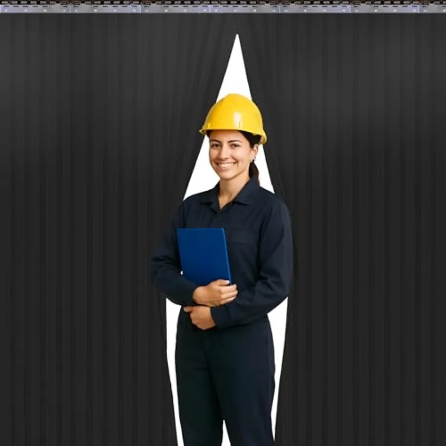 Opaque PVC Strip Curtain 48" Width x 84" Height - Privacy Plastic Door Strips Light Blocking Vinyl Flap Doors for Industrial Wa
Opaque PVC Strip Curtain 48" Width x 84" Height - Privacy Plastic Door Strips Light Blocking Vinyl Flap Doors for Industrial Wa