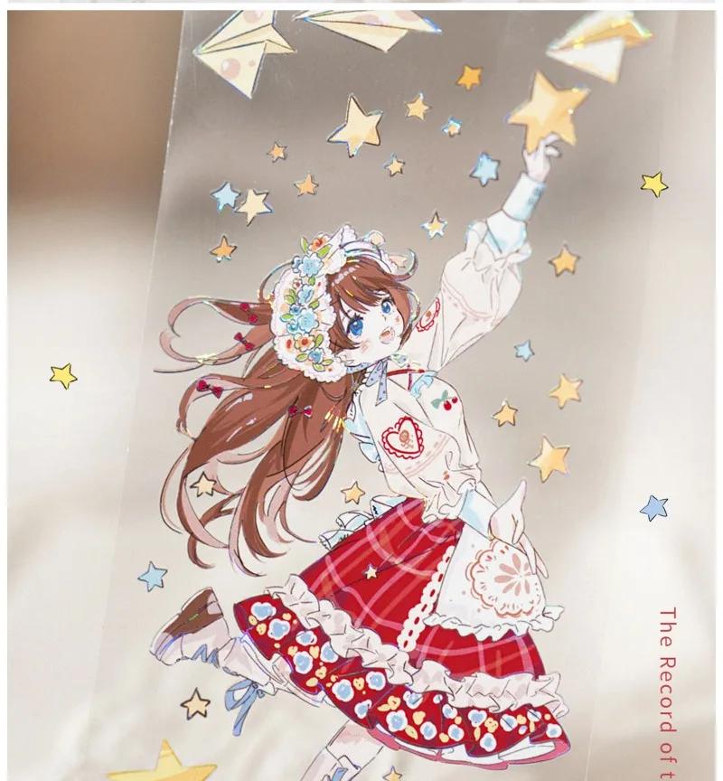Lovely Star-picking Girl Shiny Shell PET Tapes Craft Supplies DIY Scrapbooking Card Making Decorative Plan Sticker
Lovely Star-picking Girl Shiny Shell PET Tapes Craft Supplies DIY Scrapbooking Card Making Decorative Plan Sticker