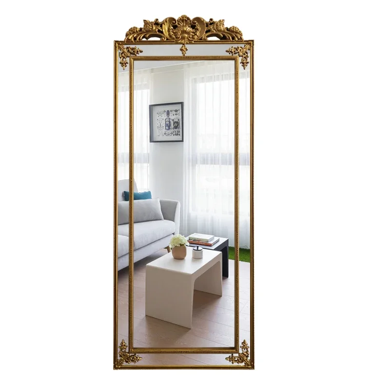 European retro full body mirror floor mirror household cloakroom floor mirror
European retro full body mirror floor mirror household cloakroom floor mirror