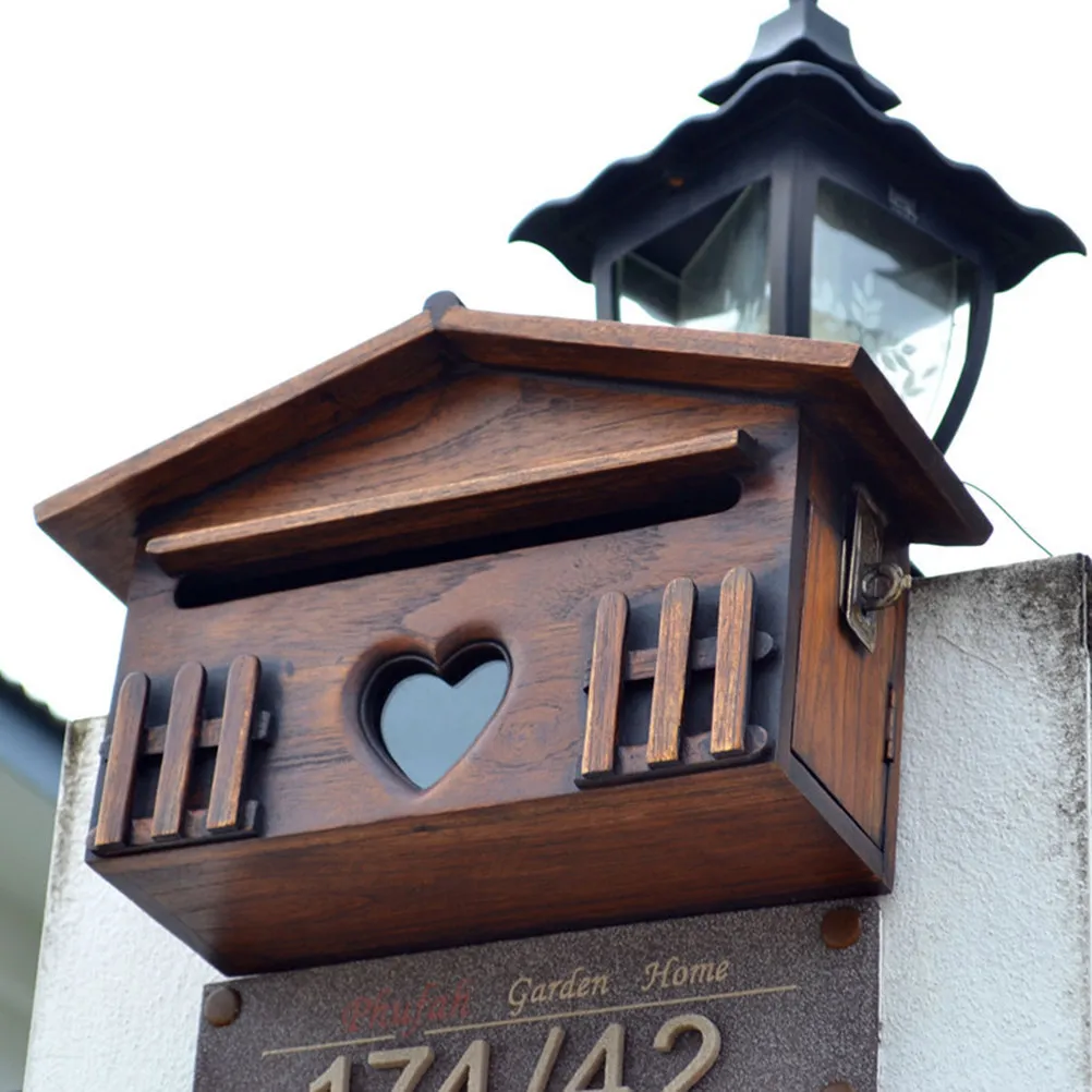 Wall Mounted Wooden Mailbox Outdoor Weatherproof Post Box for Letters Envelopes Home Office School Suggestion Box 10 x 31 x 185
Wall Mounted Wooden Mailbox Outdoor Weatherproof Post Box for Letters Envelopes Home Office School Suggestion Box 10 x 31 x 185