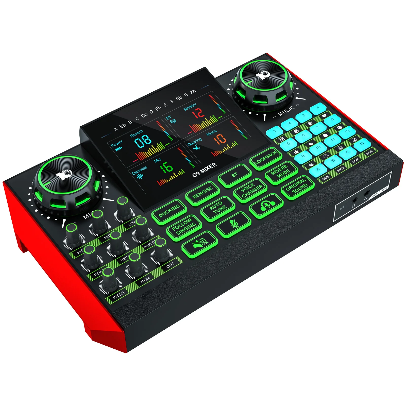 Podcast Microphone Set with Sound Card Audio Mixer, Condenser Microphone & DJ Audio Controller (Black)
Podcast Microphone Set with Sound Card Audio Mixer, Condenser Microphone & DJ Audio Controller (Black)