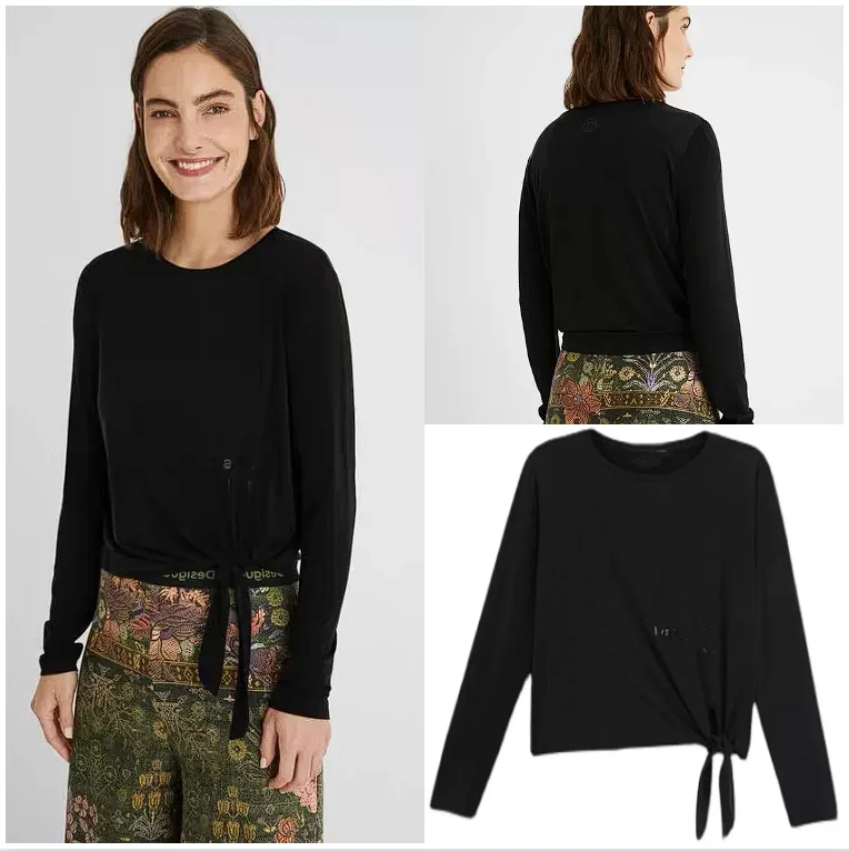 Foreign trade Spain original order European and American fashion women's T-shirt thin, slimming, elastic long sleeved round neck
Foreign trade Spain original order European and American fashion women's T-shirt thin, slimming, elastic long sleeved round neck