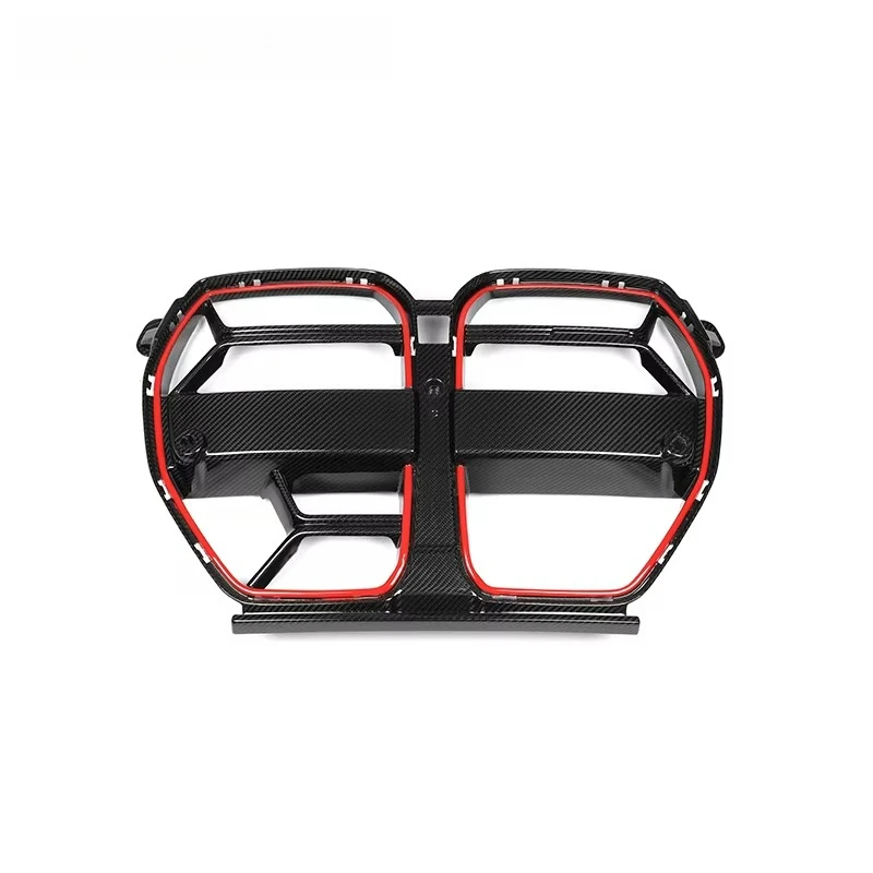 Dry Carbon Fiber Front Grill M3 M4 2021 2022 CSL Style Car Grilles with ACC Red decoration M3 M4 G80 G82 G83 Front Bumper Grill
Dry Carbon Fiber Front Grill M3 M4 2021 2022 CSL Style Car Grilles with ACC Red decoration M3 M4 G80 G82 G83 Front Bumper Grill